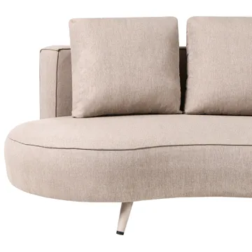 Utesofa Parori høyrevendt - Beige - Hagemøbler - Utesofa - Hagebenk & hagesofa
