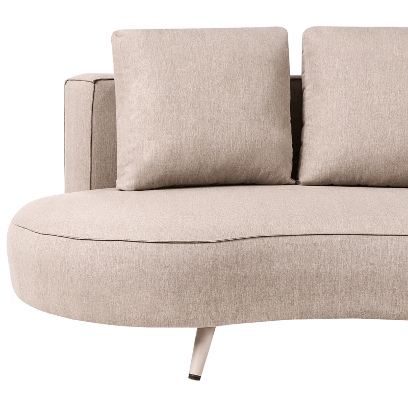 Utesofa Parori høyrevendt - Beige - Hagemøbler - Utesofa - Hagebenk & hagesofa