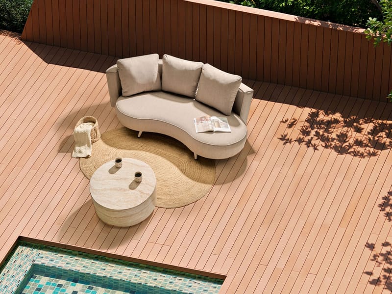 Utesofa Parori høyrevendt - Beige - Hagemøbler - Utesofa - Hagebenk & hagesofa