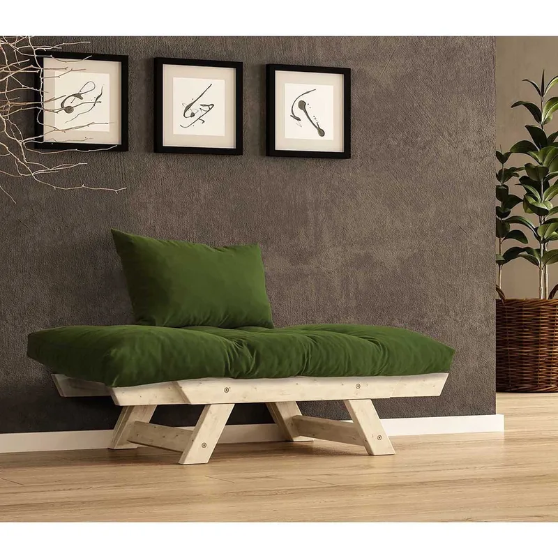 Zylar 2-seters Sovesofa - Grønn/Natur - Møbler - Sofaer - Sovesofaer - 2 seters sovesofa