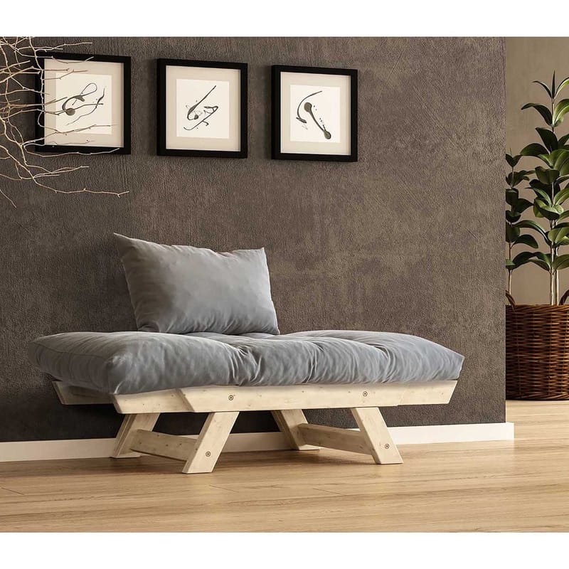 Zylar 2-seters Sovesofa - Grafittgrå/Natur - Møbler - Sofaer - Sovesofaer - 2 seters sovesofa