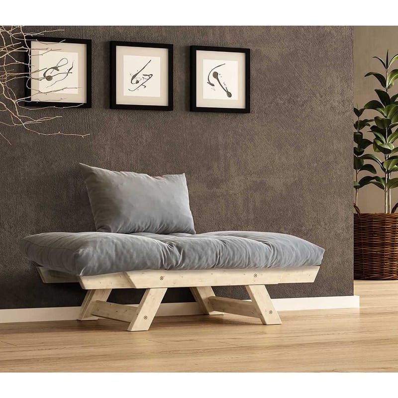 Zylar 2-seters Sovesofa - Grafittgrå/Natur - Møbler - Sofaer - Sovesofaer - 2 seters sovesofa