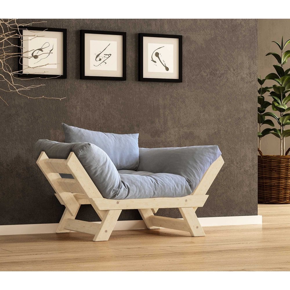 Zylar 2-seters Sovesofa - Grafittgrå/Natur