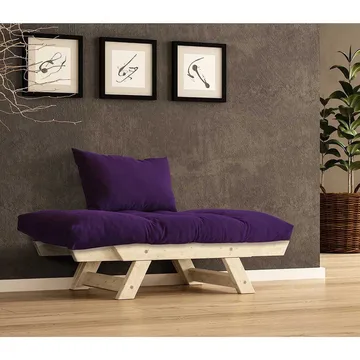 Zylar 2-seters Sovesofa - Lilla/Natur - Møbler - Sofaer - Sovesofaer