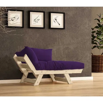 Zylar 2-seters Sovesofa - Lilla/Natur - Møbler - Sofaer - Sovesofaer