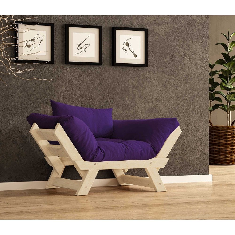 Zylar 2-seters Sovesofa - Lilla/Natur