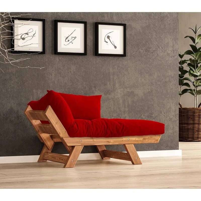 Zylar 2-seters Sovesofa - Rød - Møbler - Sofaer - Sovesofaer - 2 seters sovesofa