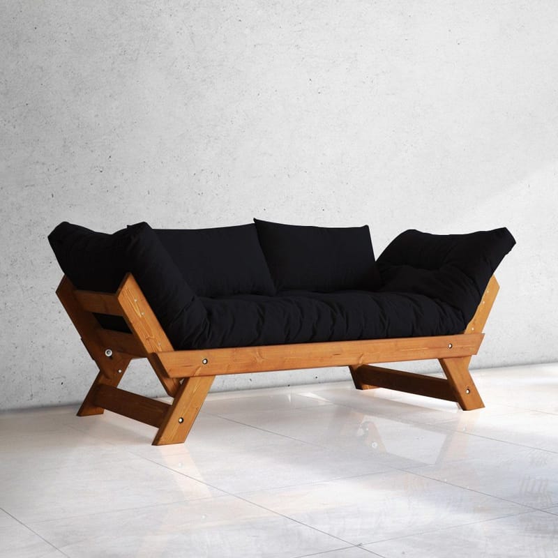 Zylar 2-seters Sovesofa, Svart