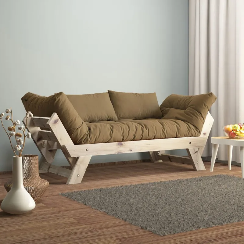 Zylar 2-seters Sovesofa, Taupe/Natur
