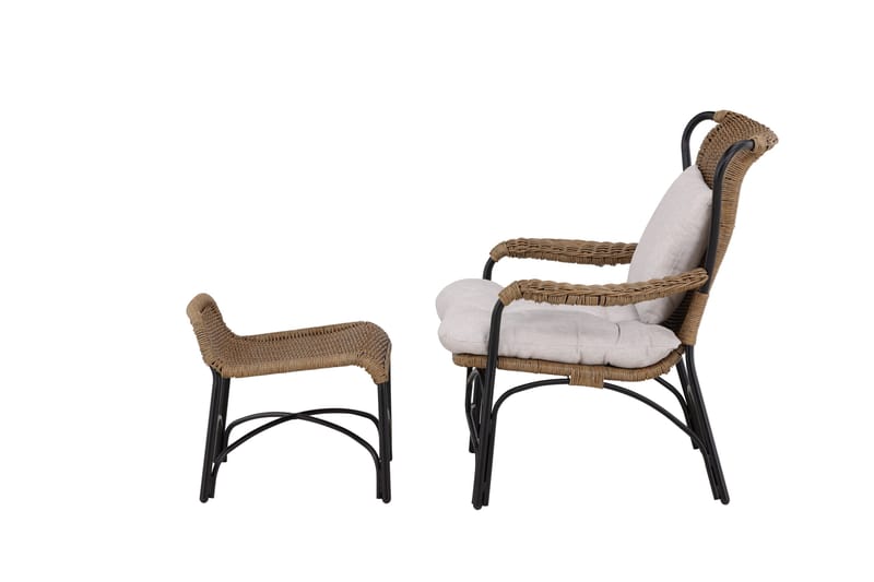 Loreto Utestol - Svart - Hagemøbler - Loungemøbler - Loungestol ute