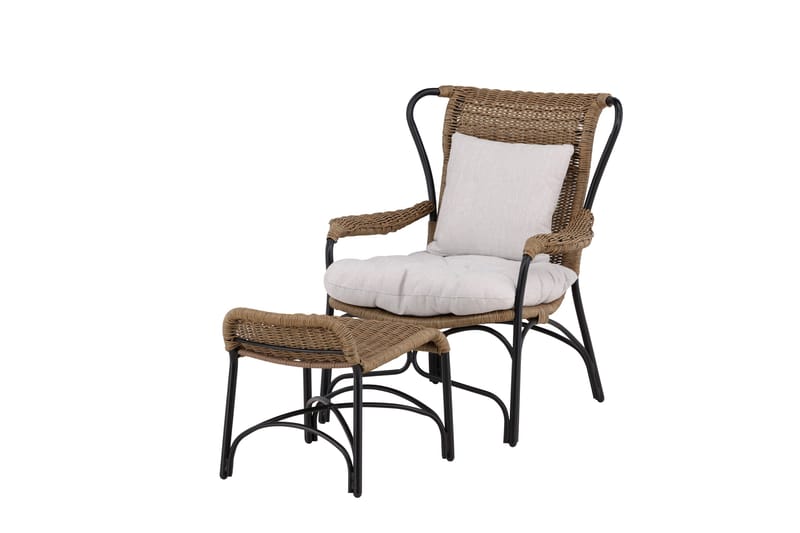 Loreto Utestol - Svart - Hagemøbler - Loungemøbler - Loungestol ute