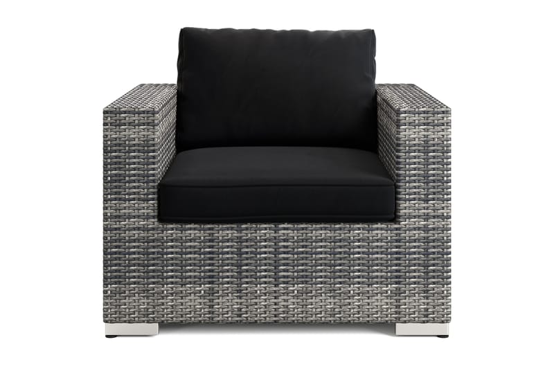 Bahamas Lounge Lenestol Utendørs i Kunstrotting - Grå - Hagemøbler - Stoler & Lenestoler - Utelenestoler