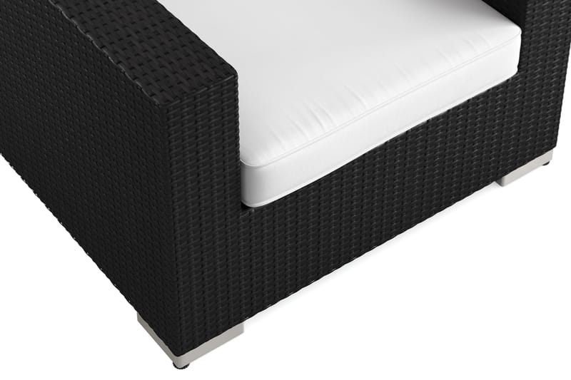 Bahamas Lounge Lenestol Utendørs i Kunstrotting - Svart - Hagemøbler - Stoler & Lenestoler - Utelenestoler