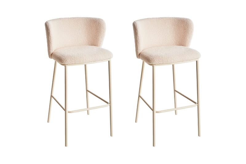 Barstol Mina II sett med 2 Beige - Beige - Hagemøbler - Stoler & Lenestoler - Barstol