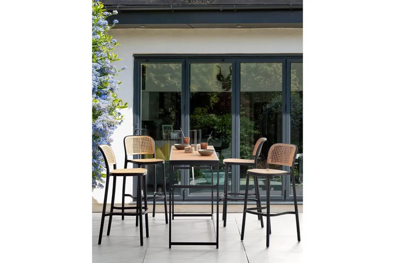 Barstol sett av 4 Plose - Hagemøbler - Stoler & Lenestoler - Barstol