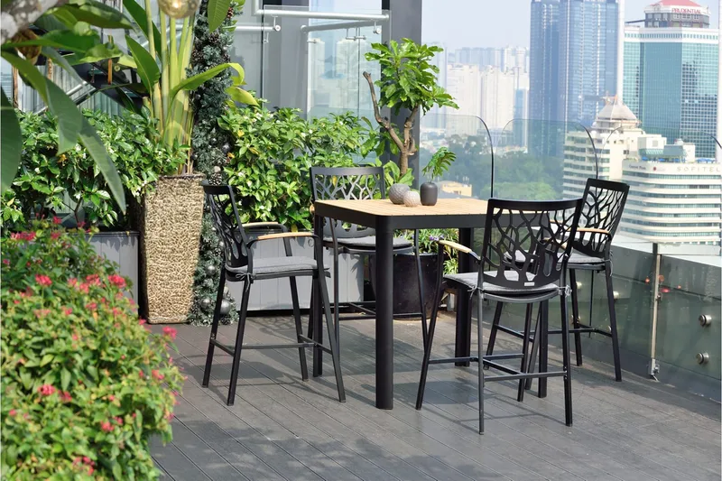 Portals Barstol - Svart - Hagemøbler - Stoler & Lenestoler - Barstol