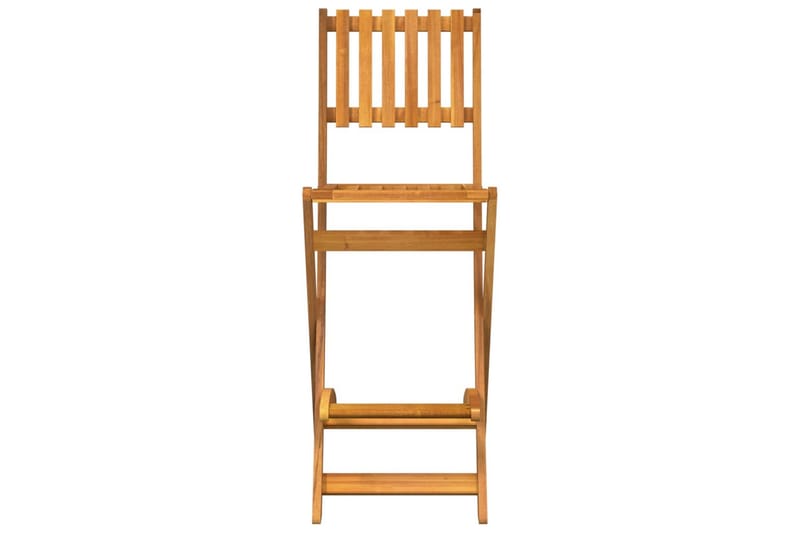 beBasic Sammenleggbare barstoler 2 stk heltre akasie - Brun - Hagemøbler - Stoler & Lenestoler - Barstol