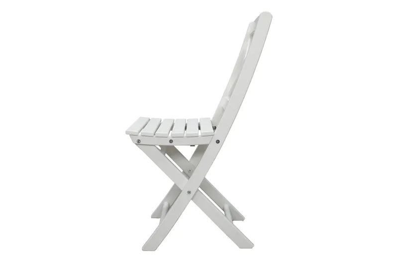 CALAYAN Klappstol Hvit - Hagemøbler - Stoler & Lenestoler - Caféstoler