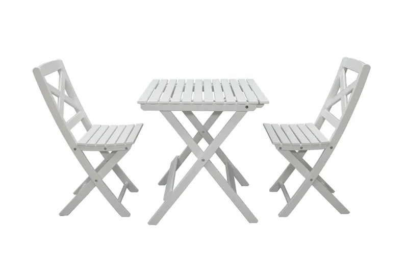 CALAYAN Klappstol Hvit - Hagemøbler - Stoler & Lenestoler - Caféstoler