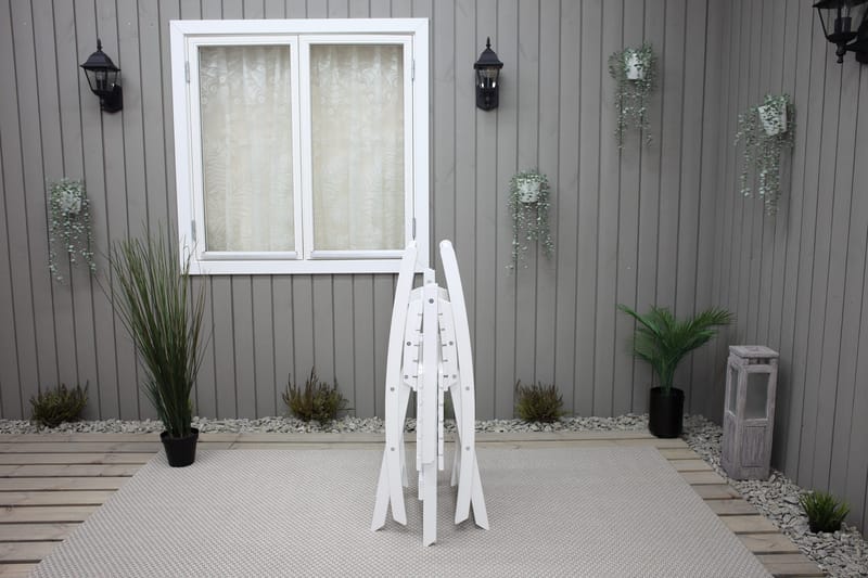 CALAYAN Klappstol Hvit - Hagemøbler - Stoler & Lenestoler - Caféstoler