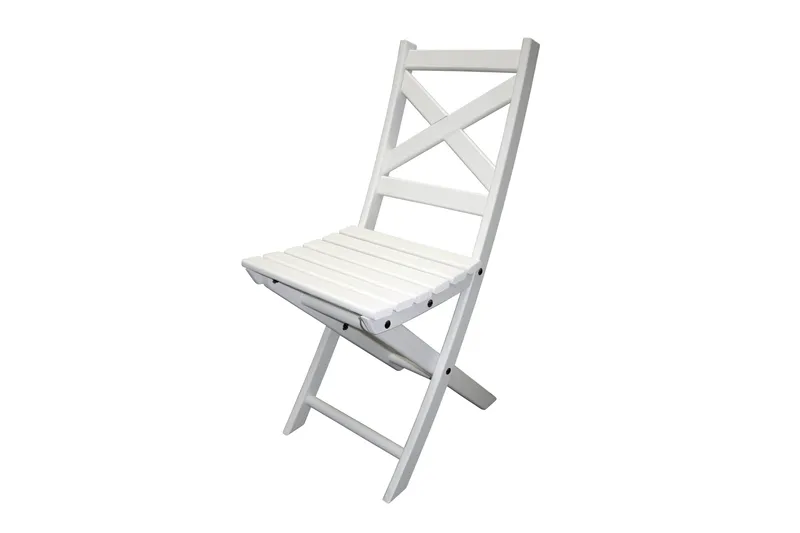 CALAYAN Klappstol Hvit - Hagemøbler - Stoler & Lenestoler - Caféstoler