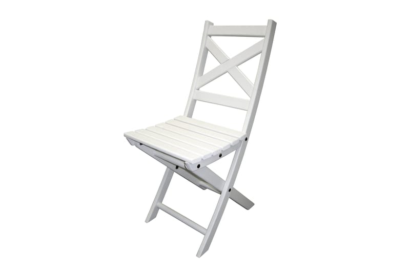CALAYAN Klappstol Hvit - Hagemøbler - Stoler & Lenestoler - Caféstoler