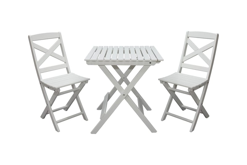 CALAYAN Klappstol Hvit - Hagemøbler - Stoler & Lenestoler - Caféstoler