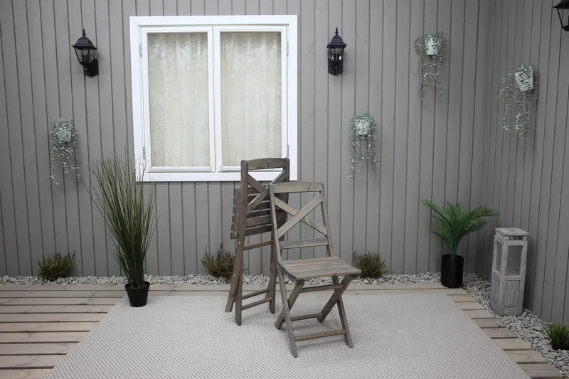 Edilma Klappstol - Grå - Hagemøbler - Stoler & Lenestoler - Caféstoler