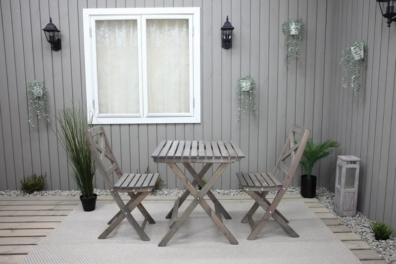 Edilma Klappstol - Grå - Hagemøbler - Stoler & Lenestoler - Caféstoler