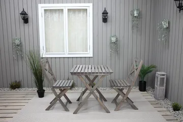 Edilma Klappstol - Grå - Hagemøbler - Stoler & Lenestoler - Caféstoler