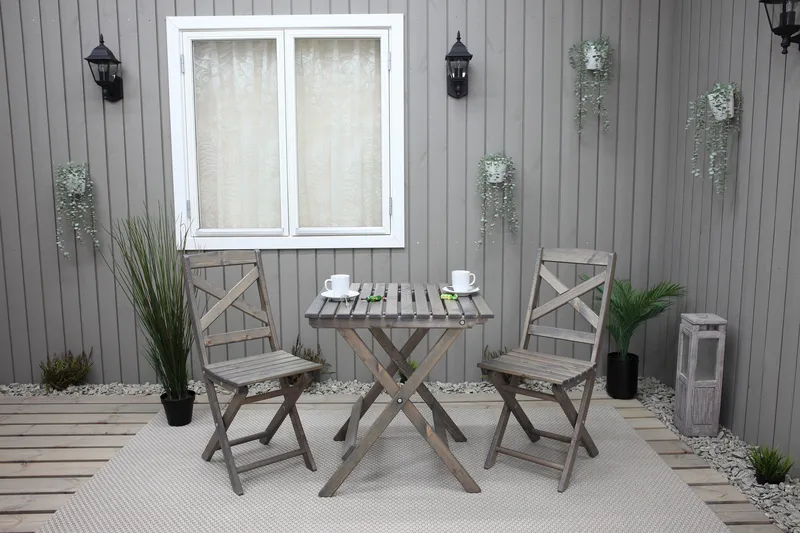 Edilma Klappstol - Grå - Hagemøbler - Stoler & Lenestoler - Caféstoler