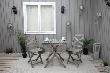 Edilma Klappstol - Grå - Hagemøbler - Stoler & Lenestoler - Caféstoler