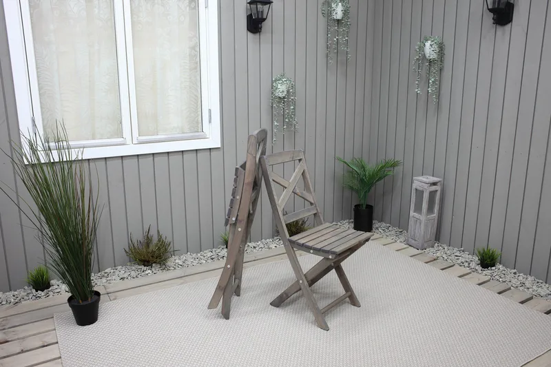 Edilma Klappstol - Grå - Hagemøbler - Stoler & Lenestoler - Caféstoler