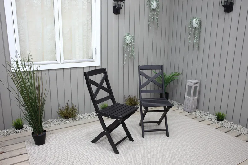 Edilma Klappstol - Mørkebrun - Hagemøbler - Stoler & Lenestoler - Caféstoler