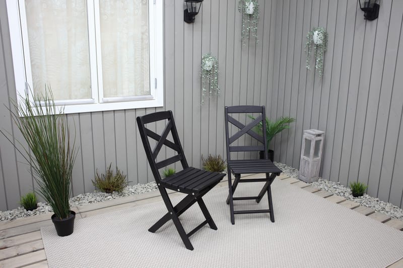 Edilma Klappstol - Mørkebrun - Hagemøbler - Stoler & Lenestoler - Caféstoler