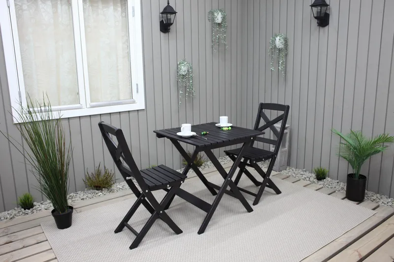 Edilma Klappstol - Mørkebrun - Hagemøbler - Stoler & Lenestoler - Caféstoler