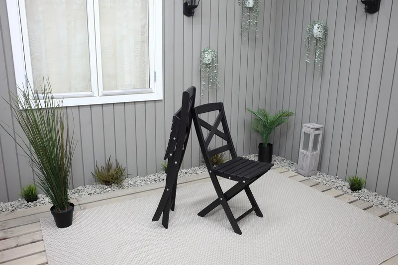 Edilma Klappstol - Mørkebrun - Hagemøbler - Stoler & Lenestoler - Caféstoler