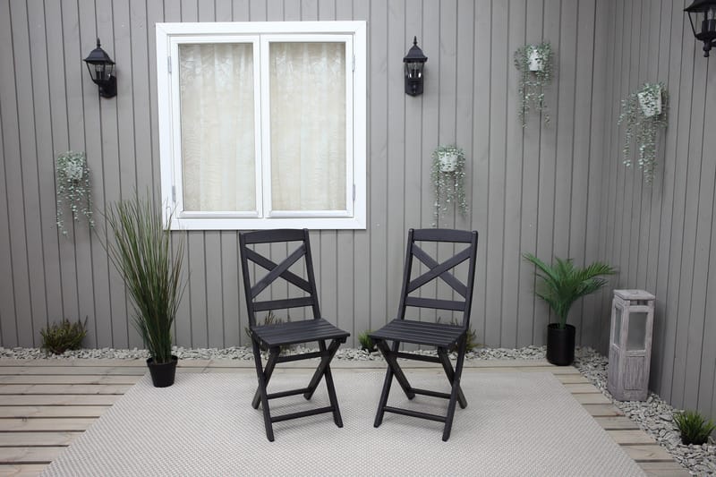 Edilma Klappstol - Mørkebrun - Hagemøbler - Stoler & Lenestoler - Caféstoler