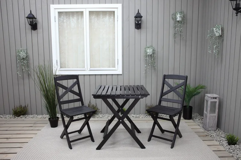 Edilma Klappstol - Mørkebrun - Hagemøbler - Stoler & Lenestoler - Caféstoler