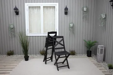 Edilma Klappstol - Mørkebrun - Hagemøbler - Stoler & Lenestoler - Caféstoler