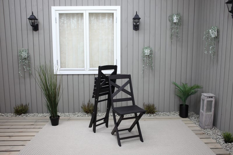 Edilma Klappstol - Mørkebrun - Hagemøbler - Stoler & Lenestoler - Caféstoler