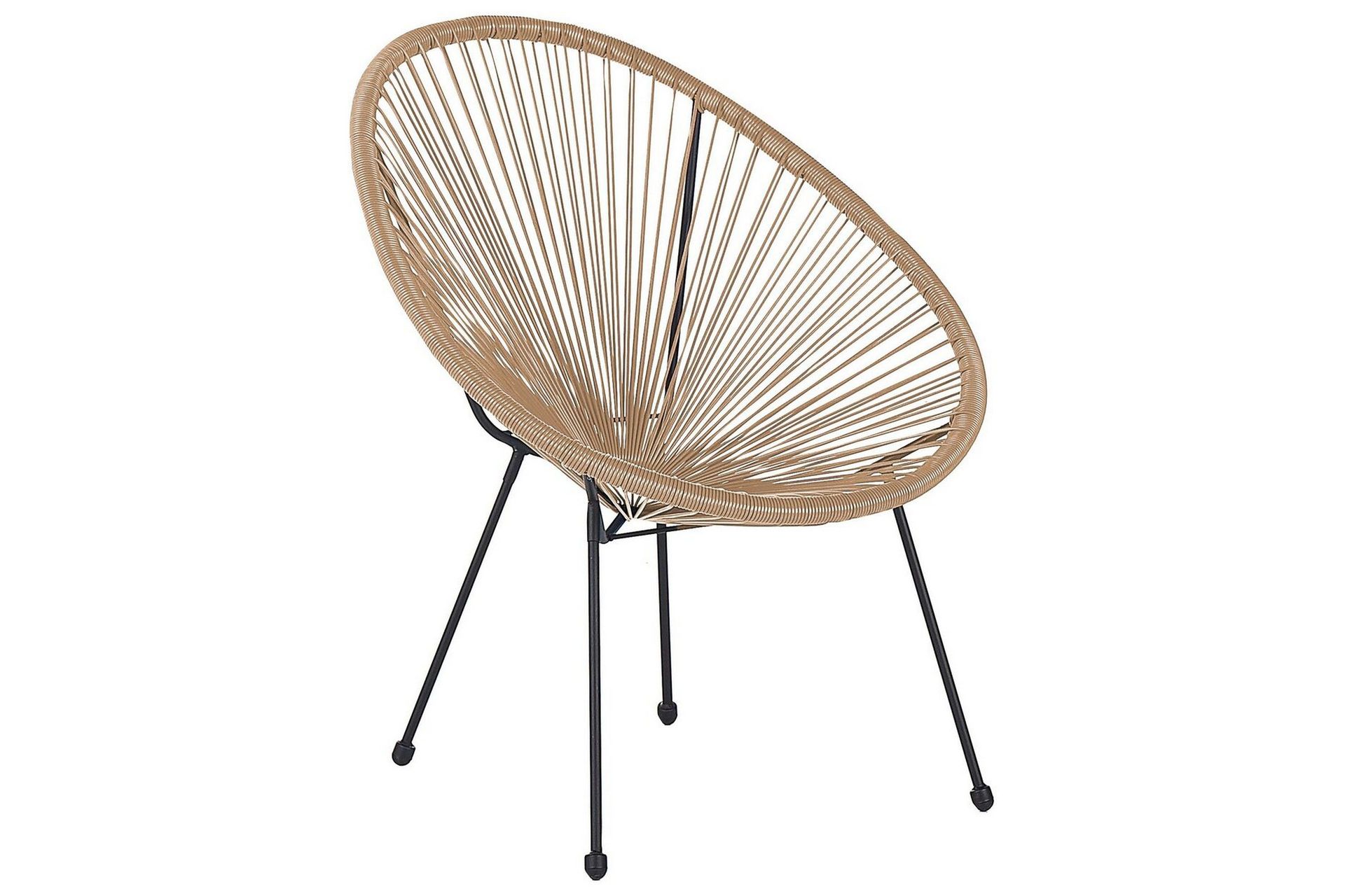 Cayaco Utelenestol - Natur/Beige/Sort