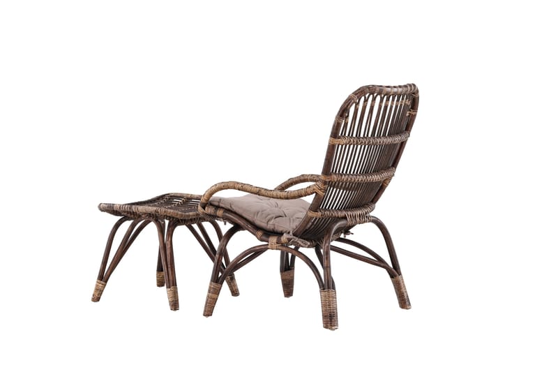 Ella Utestol - Mørk valnøtt - Hagemøbler - Stoler & Lenestoler - Utelenestoler