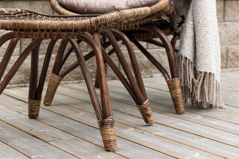 Ella Utestol - Mørk valnøtt - Hagemøbler - Stoler & Lenestoler - Utelenestoler