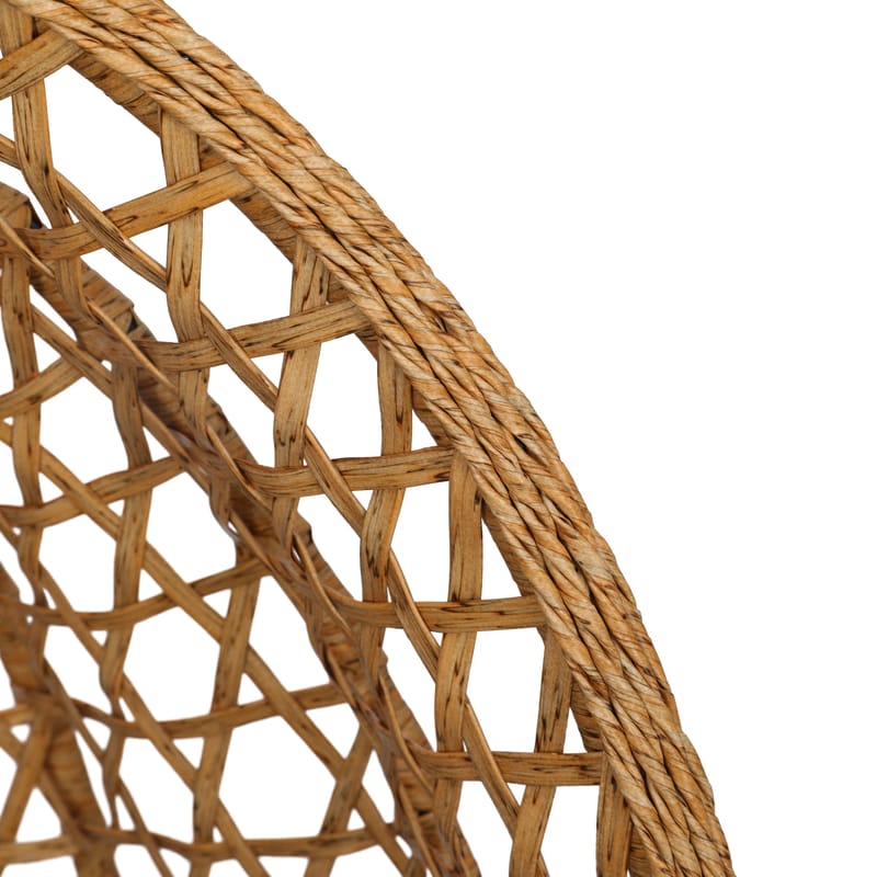 Etna hengestol med stativ for utendørsbruk – eggstol i kunstrotting - Brun - Hagemøbler - Stoler & Lenestoler - Hengestoler - Hengestol med stativ