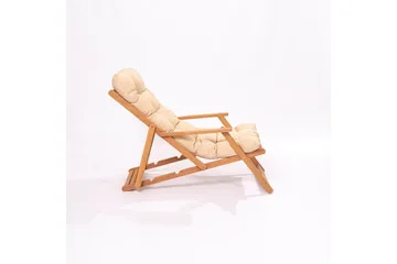 Gardellis Solstol 40x40 cm - Brun/Krem - Hagemøbler - Stoler & Lenestoler - Solstoler