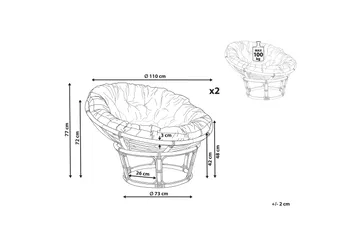 Giorgio Utelenestol - Naturlig Beige - Hagemøbler - Stoler & Lenestoler - Utelenestoler