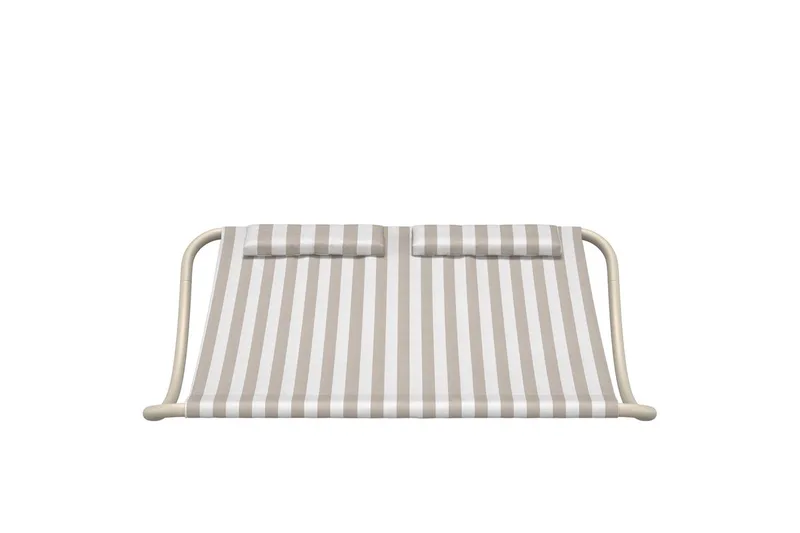Gordo solseng utendørs - Beige/Hvit - Hagemøbler - Stoler & Lenestoler - Solseng & solvogner