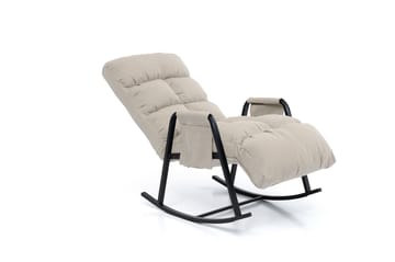 Gyngestol Atelier Del Sofa Lena Outdoor (60 x 60 x 70 cm) Beige - Hagemøbler - Stoler & Lenestoler - Gyngestol utendørs