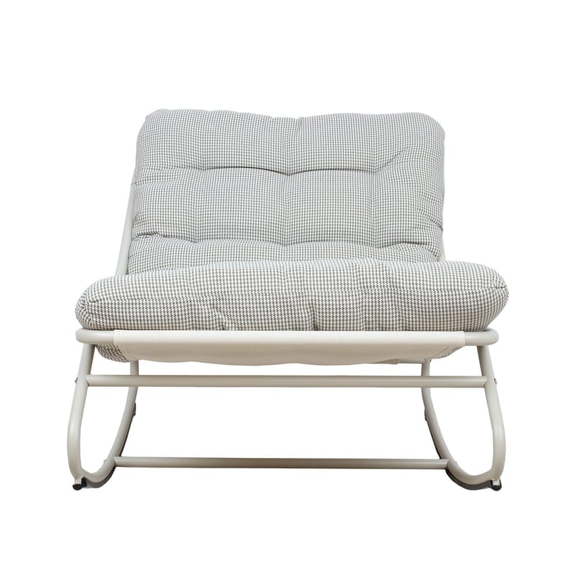 Gyngestol HOME4YOU Samba lysegrå - Lysegrå - Hagemøbler - Stoler & Lenestoler - Gyngestol utendørs